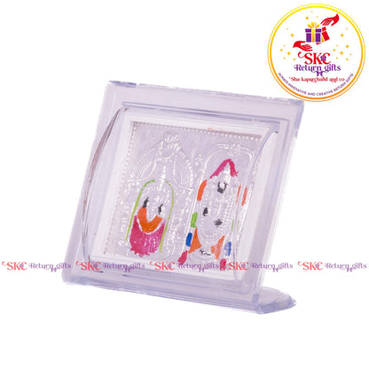 999 Silver Foil Balaji Padmavati Mini Stand