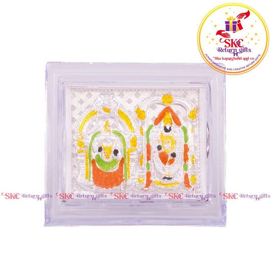 999 Silver Foil Balaji Padmavati Mini Stand