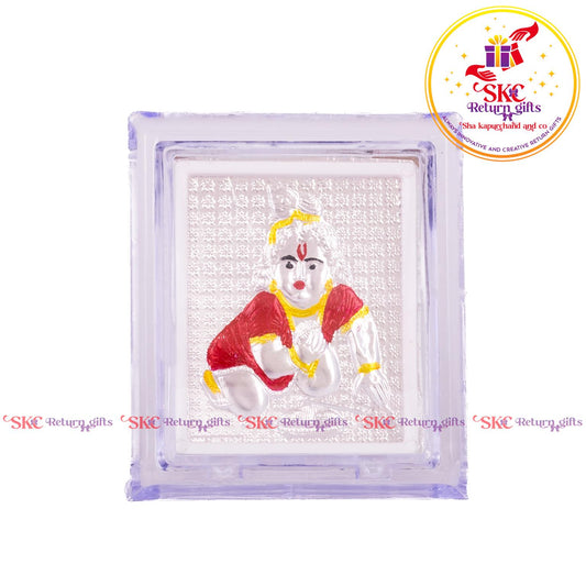 999 Silver Foil Krishna Mini Stand
