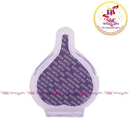 999 Silver Foil Ganesh Mini Pan Stand