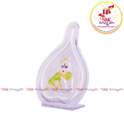 999 Silver Foil Krishna Mini Pan Stand