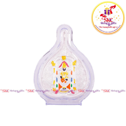 999 Silver Foil Tirupati Balaji Big Pan Stand