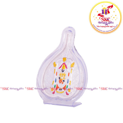 999 Silver Foil Tirupati Balaji Big Pan Stand