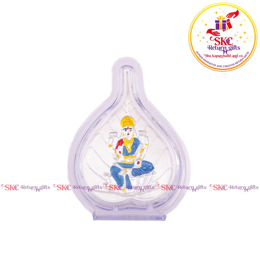999 Silver Foil Maha Laxmi Big Pan Stand
