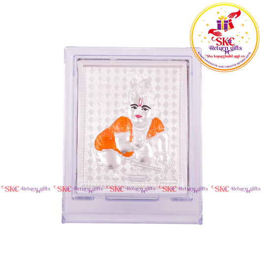 999 Silver Foil Krishna Medium Stand