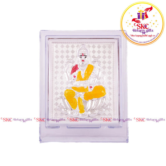 999 Silver Foil Maha Laxmi Medium Stand
