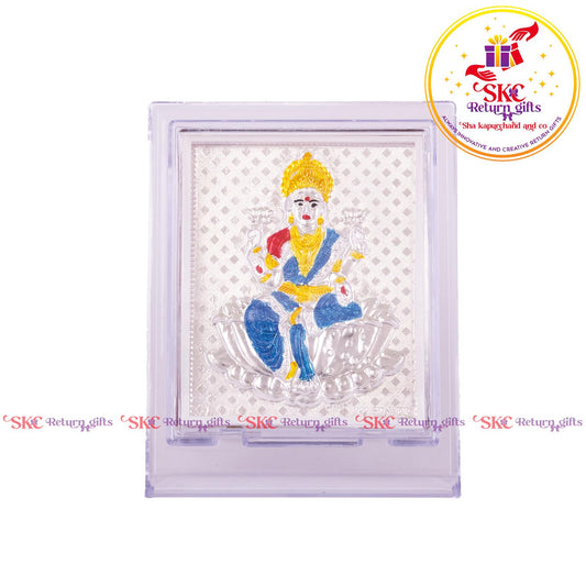 999 Silver Foil Maha Laxmi Medium Stand