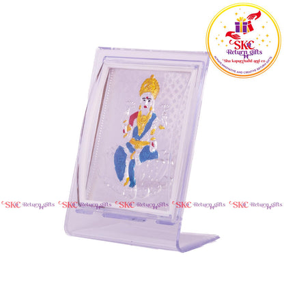 999 Silver Foil Maha Laxmi Medium Stand