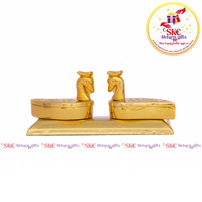 Double Peacock Kum-kum Holder