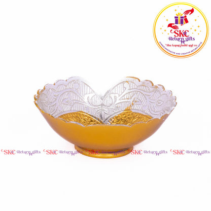 Two Tone Metal Pooja Bowl