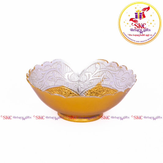 Two Tone Metal Pooja Bowl