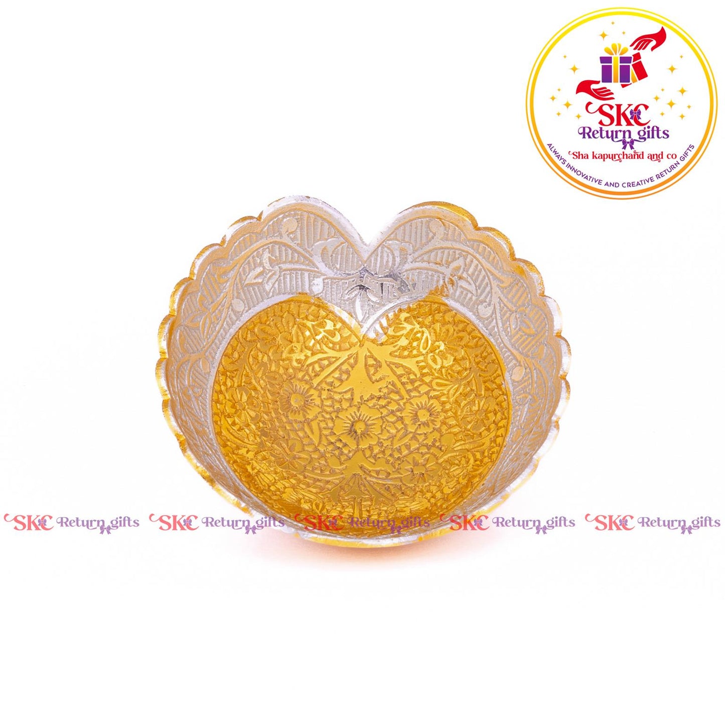 Two Tone Metal Pooja Bowl
