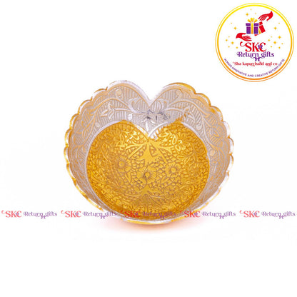 Two Tone Metal Pooja Bowl