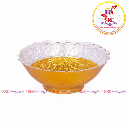 Two Tone Metal Pooja Bowl