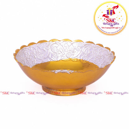 Two Tone Metal Pooja Bowl