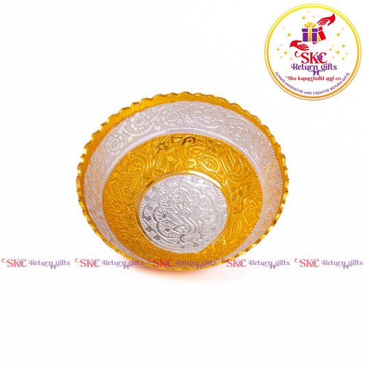 Two Tone Metal Pooja Bowl