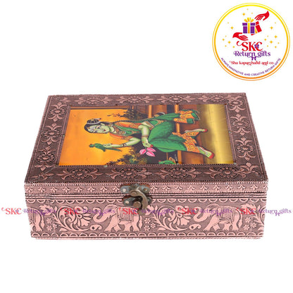Tanjore Digital Art Pooja Box Tirupati Balaji