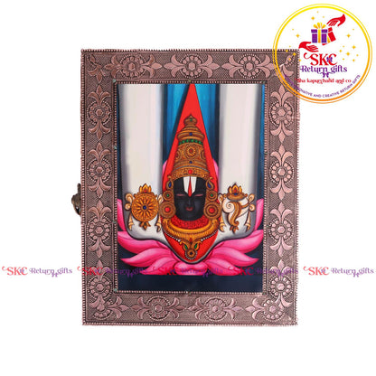 Tanjore Digital Art Pooja Box Ram Darbar