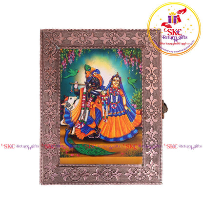 Tanjore Digital Art Pooja Box Radha Krishna