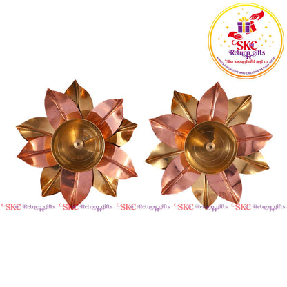 5 Inch Copper & Brass Diya