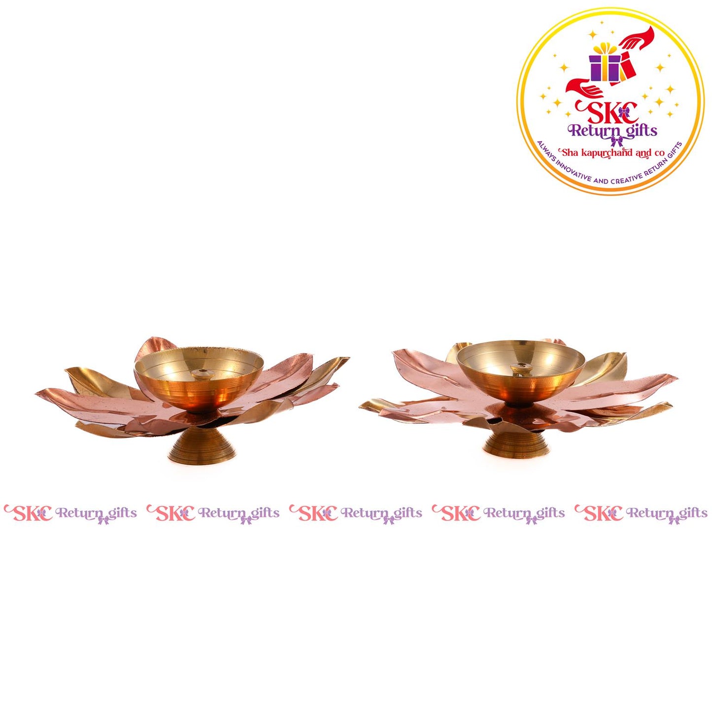 5 Inch Copper & Brass Diya