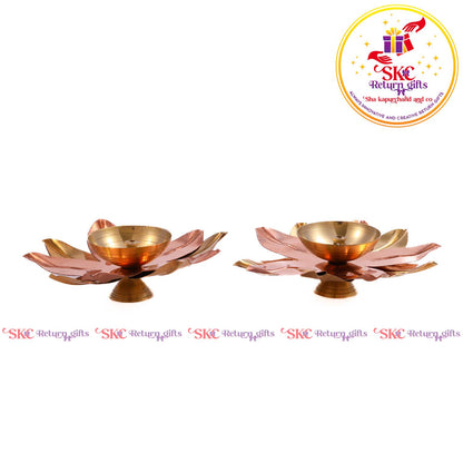 5 Inch Copper & Brass Diya