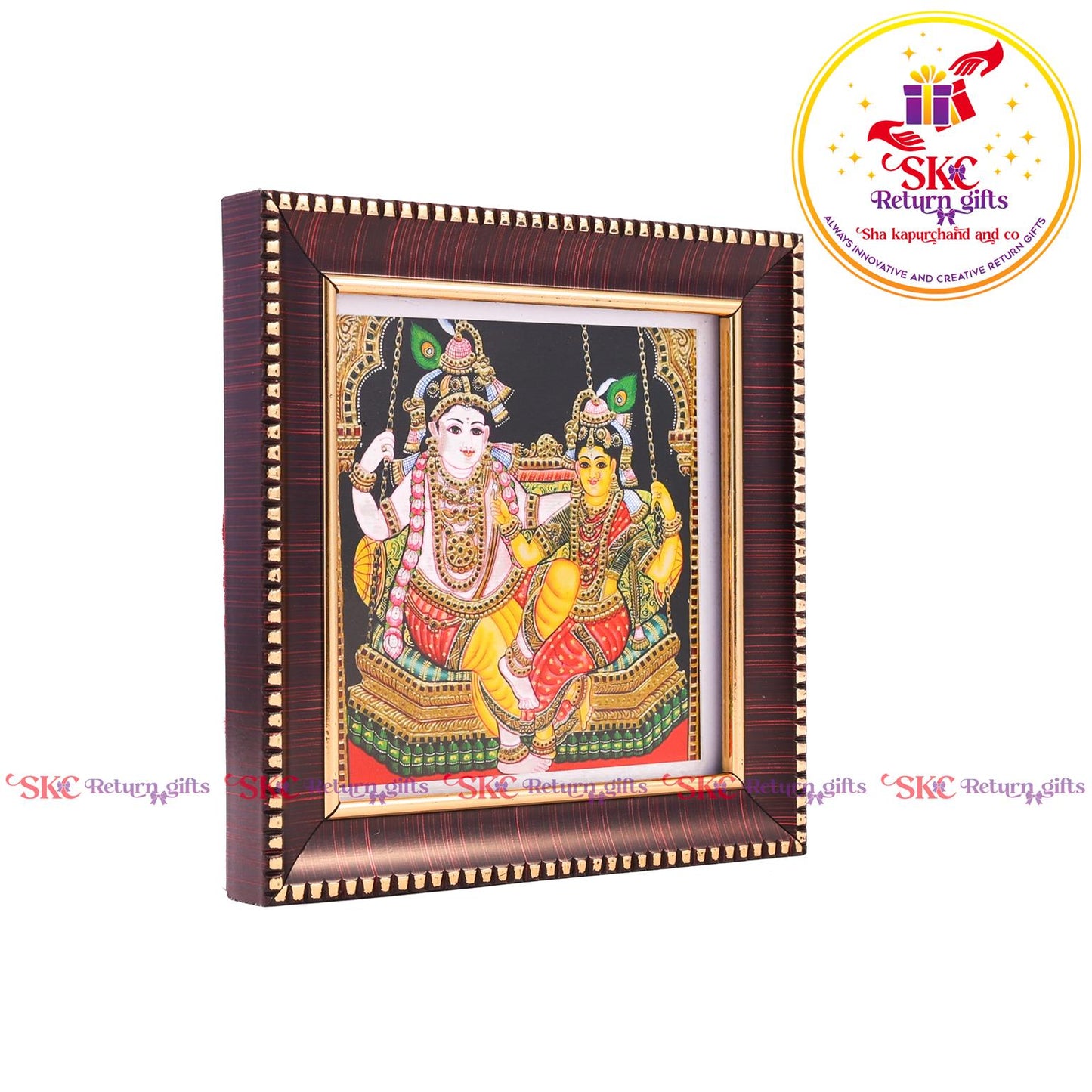 Tanjore Digital Art & Radhakrishna