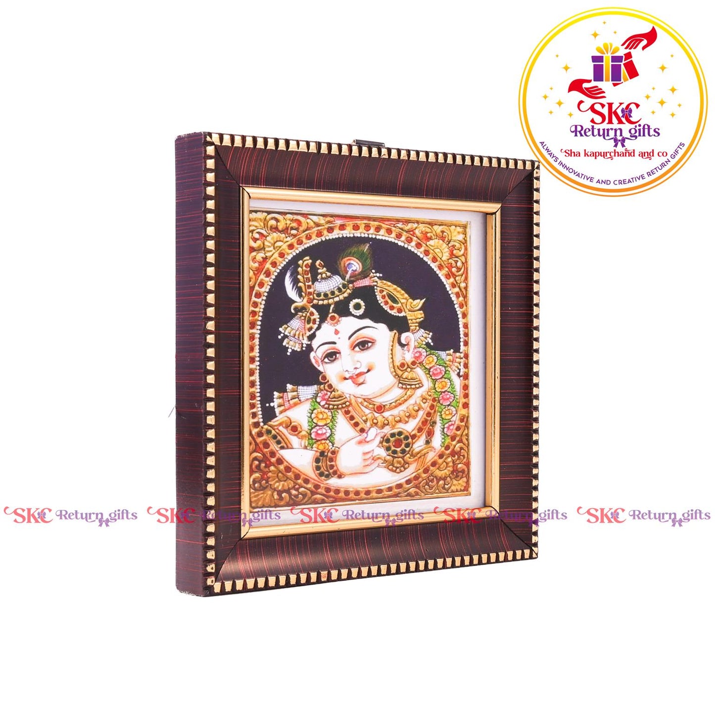 Tanjore Digital Art & Krishna