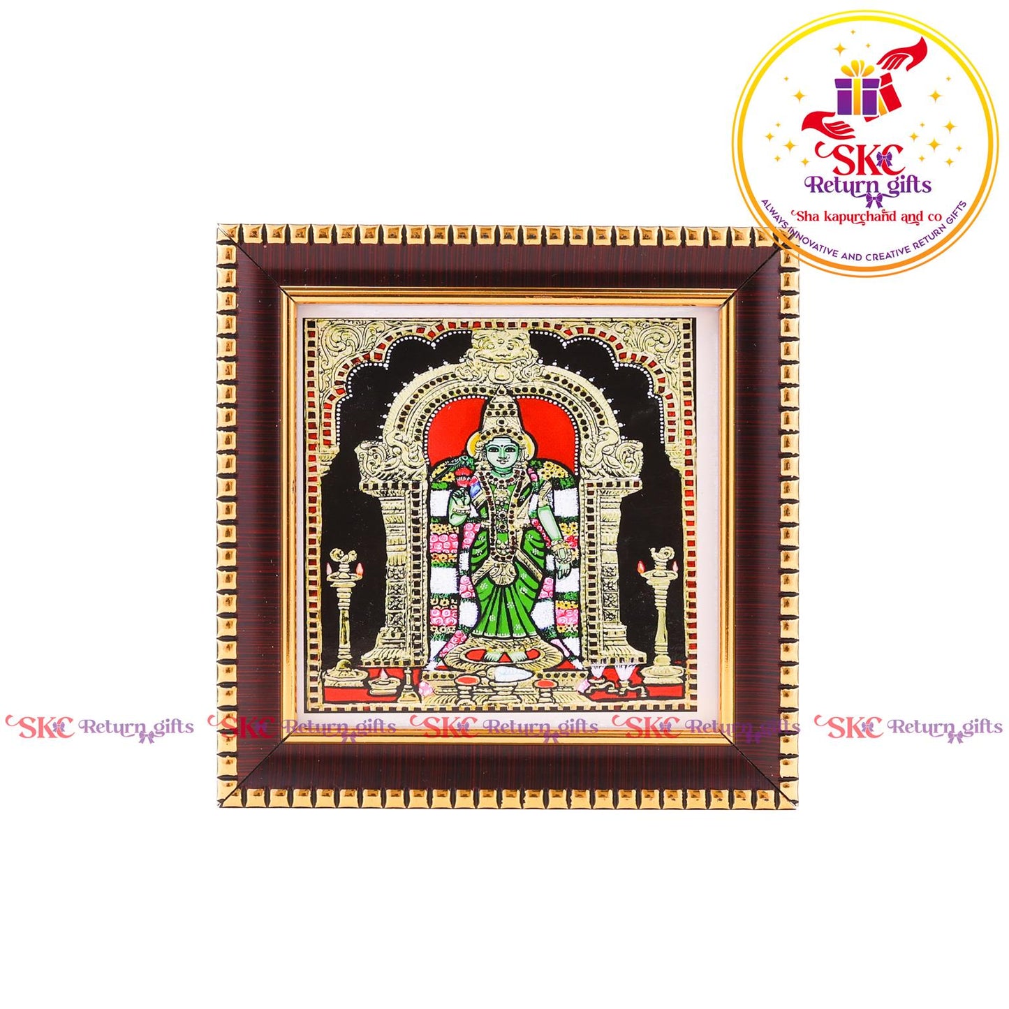 Tanjore Digital Art & Madurai Meenakshi