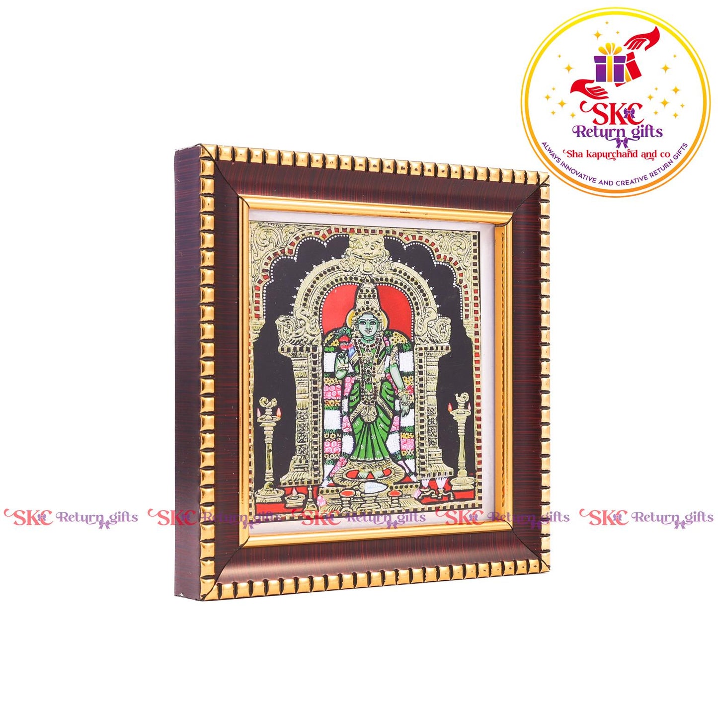 Tanjore Digital Art & Madurai Meenakshi