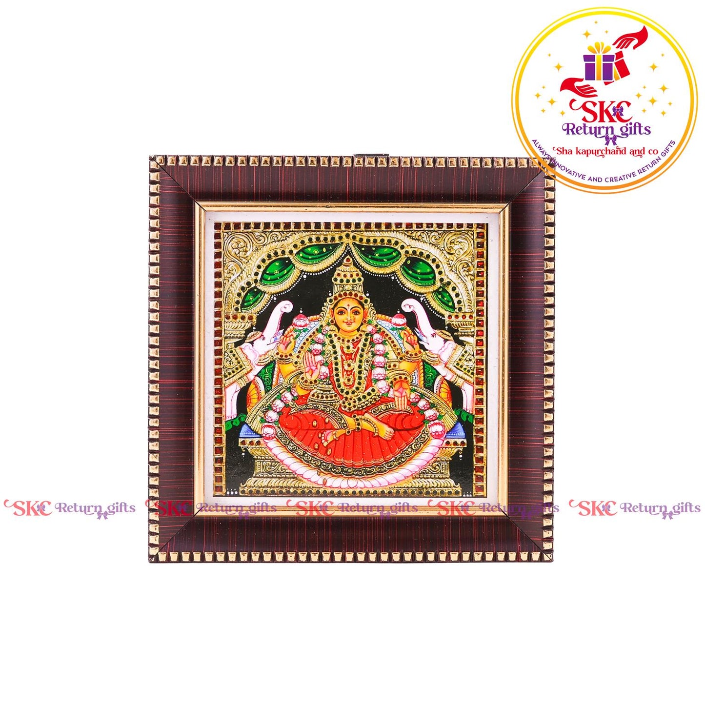 Tanjore Digital Art & Gaj Laxmi