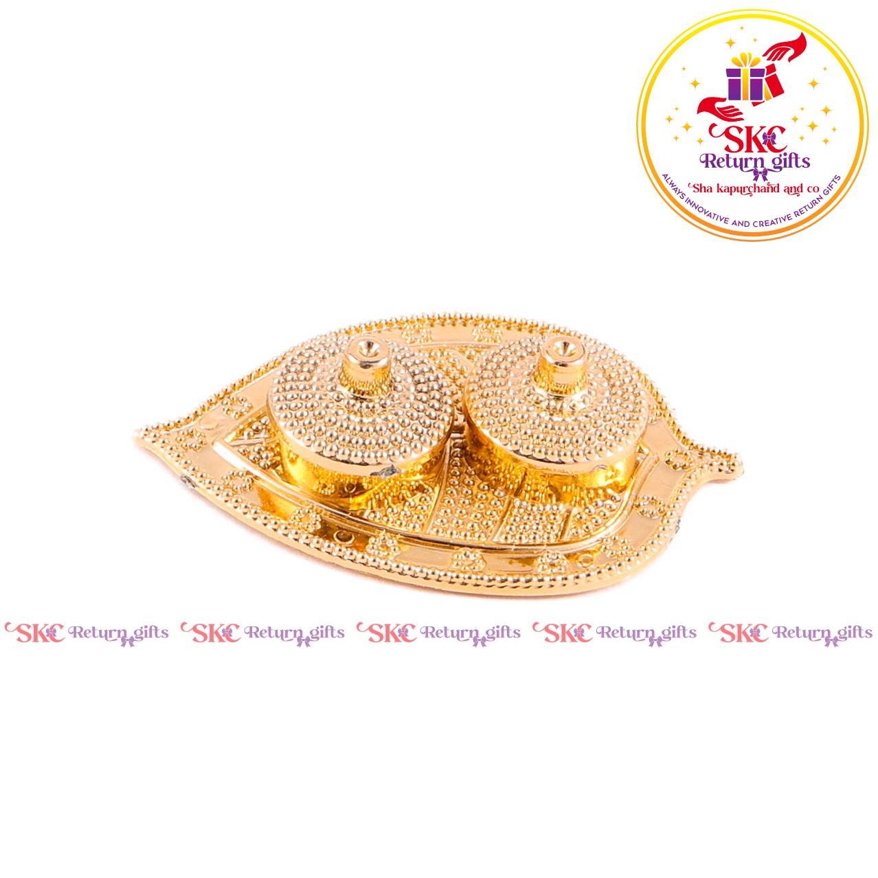 Fiber Kum Kum Plain Gold Platers