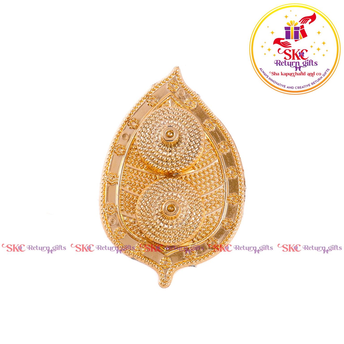 Fiber Kum Kum Plain Gold Platers