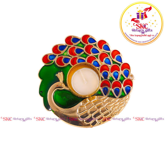 Fiber Meena Candle Stand