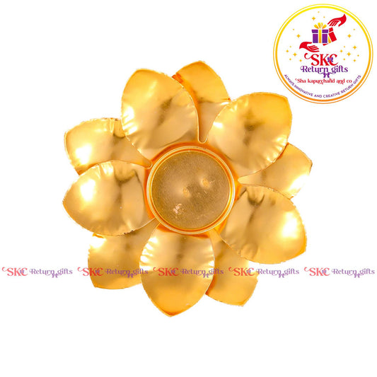 Tea Light Candle Holder Gold