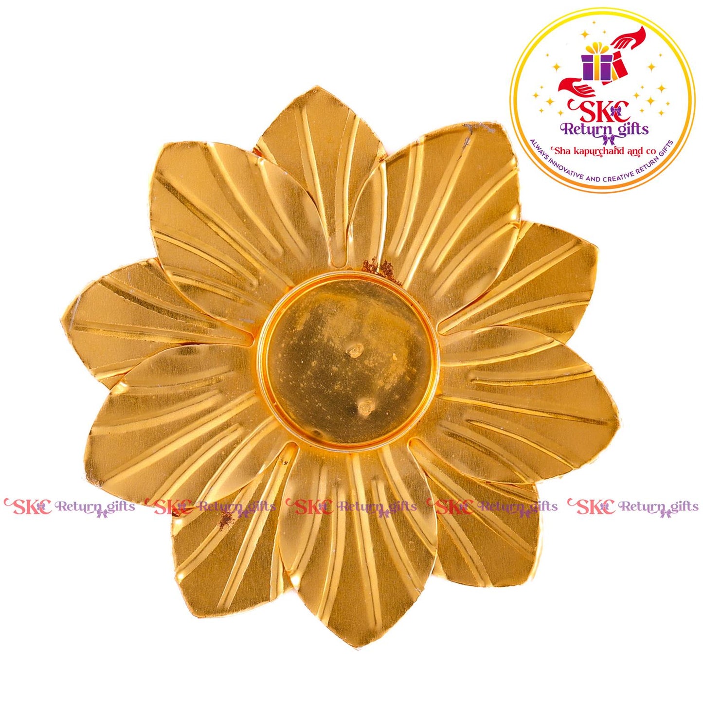 Tea Light Candle Holder Gold
