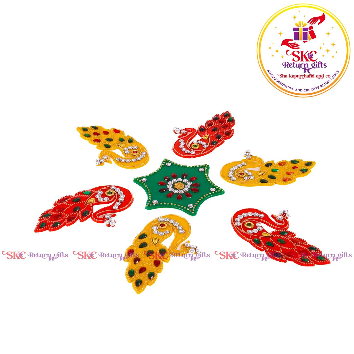 Stone Work Acrylic Rangoli