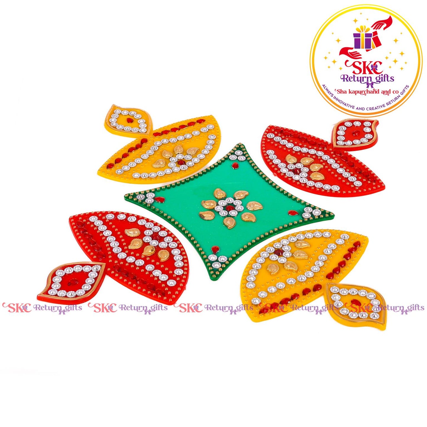 Stone Work Acrylic Rangoli