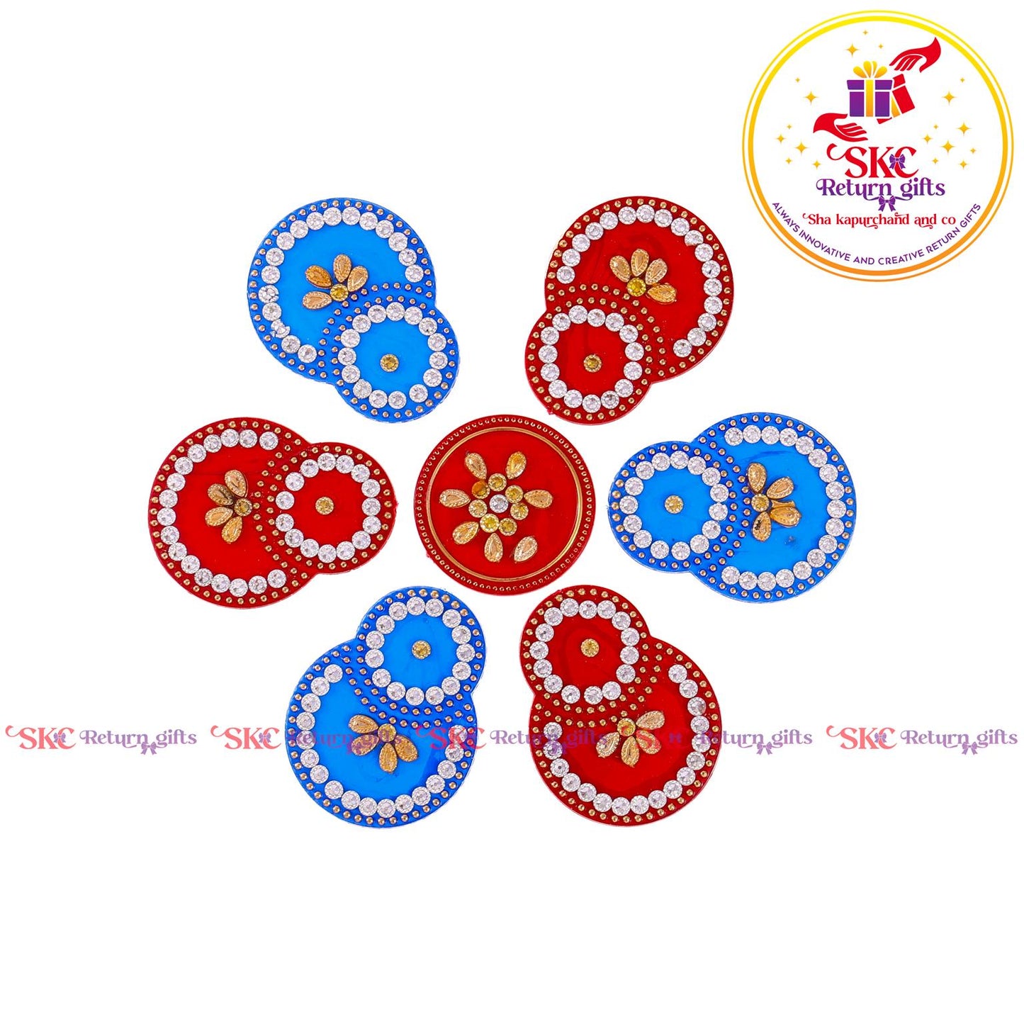 Stone Work Acrylic Rangoli Baby