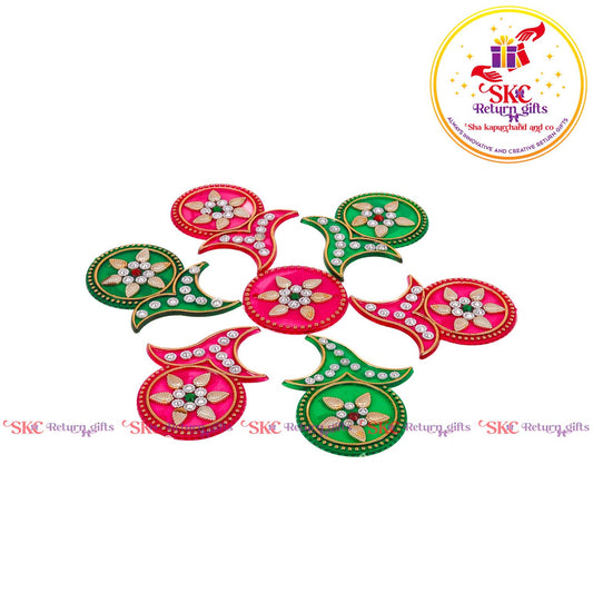 Stone Work Acrylic Rangoli Baby