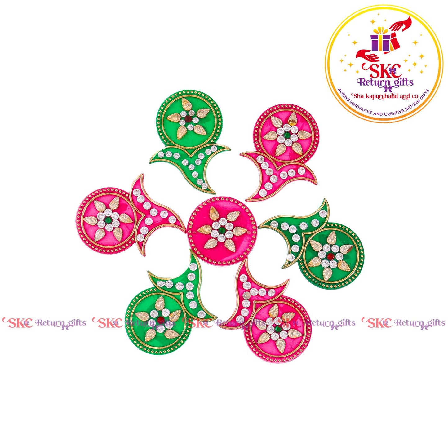 Stone Work Acrylic Rangoli Baby