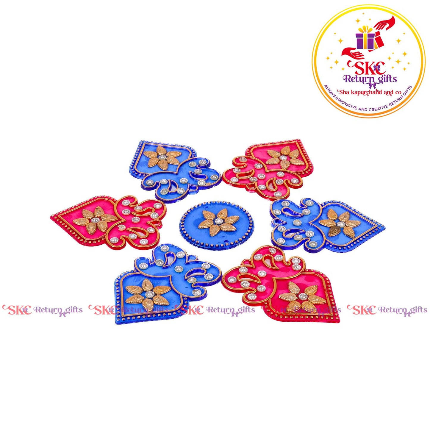 Stone Work Acrylic Rangoli Baby
