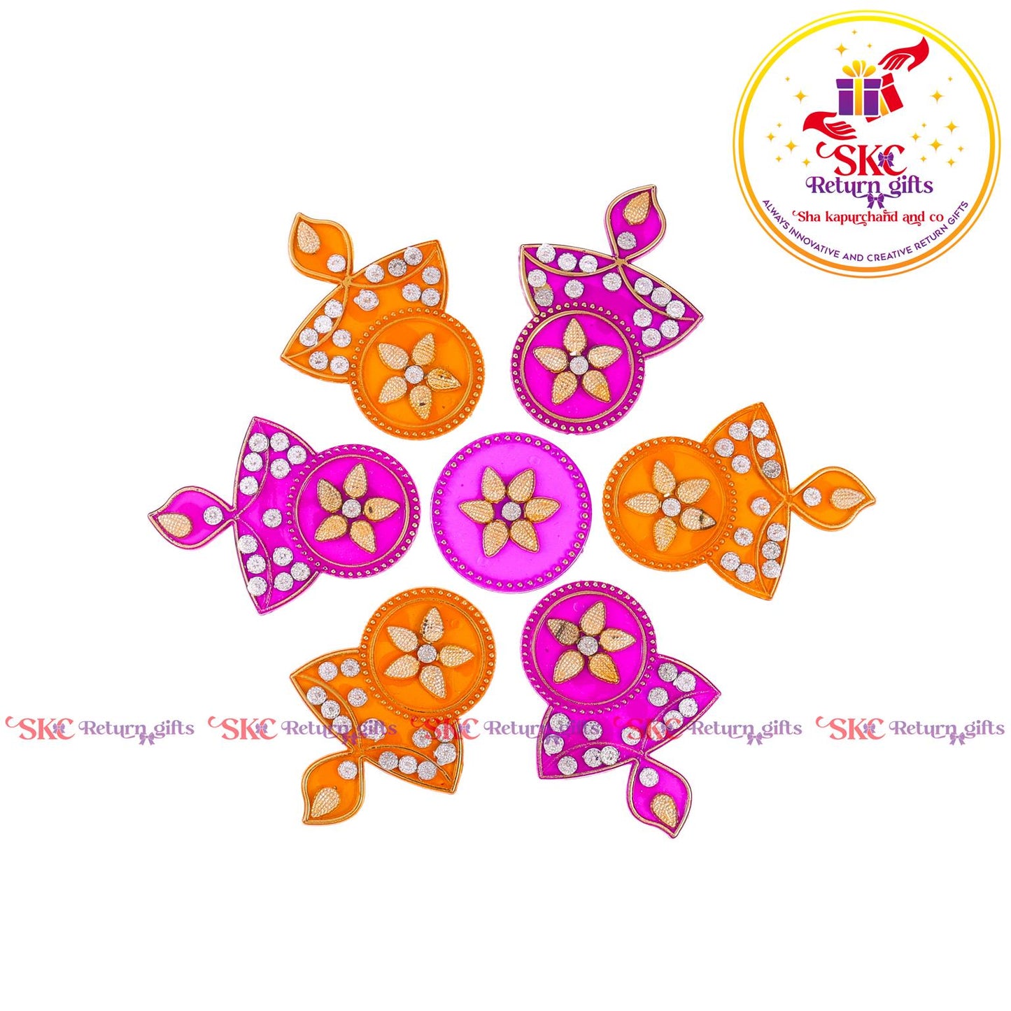 Stone Work Acrylic Rangoli Baby