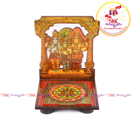 Acrylic Meenakshi Kalyanam Diya Stand