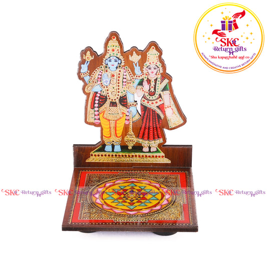 Acrylic Vishnu Laxmi Diya Stand