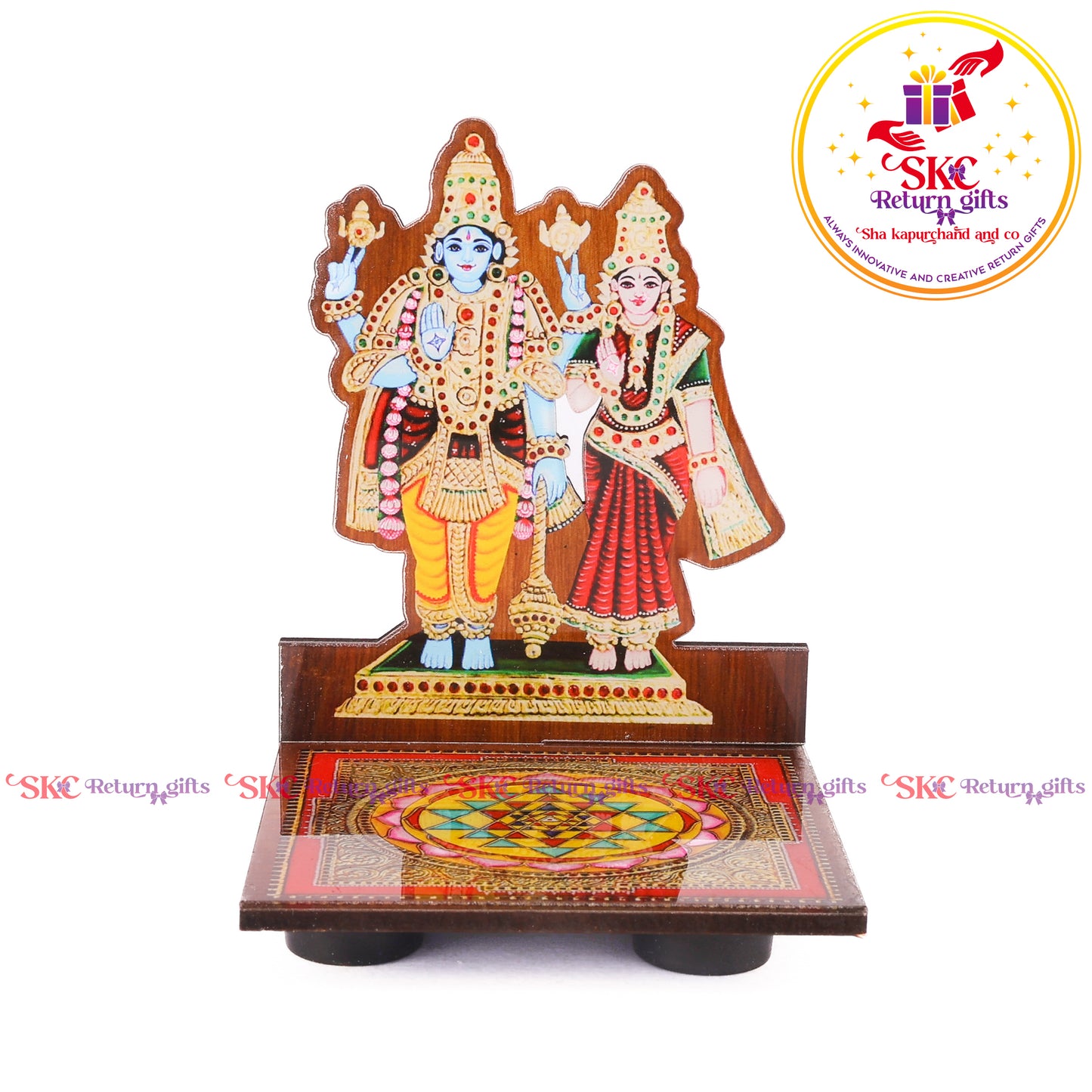Acrylic Vishnu Laxmi Diya Stand