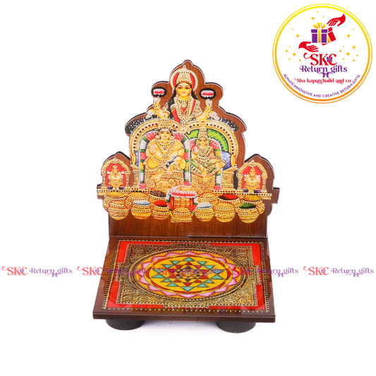 Acrylic Kuber Laxmi Diya Stand