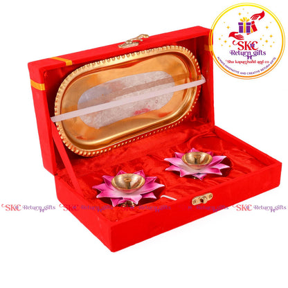Premium Gift Set Colour Diya