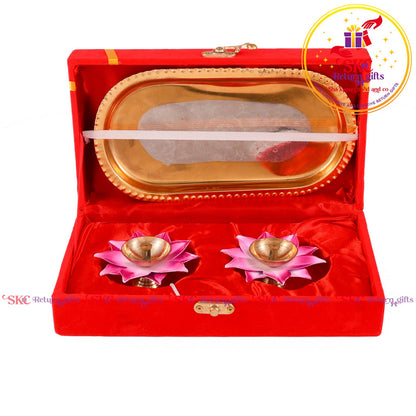 Premium Gift Set Colour Diya