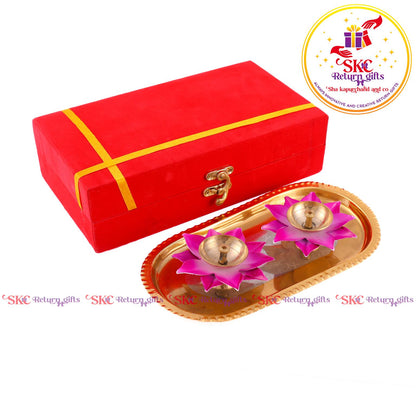 Premium Gift Set Colour Diya